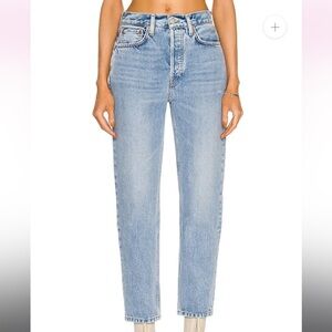 RE/DONE 70S Stove Pipe high rise jeans